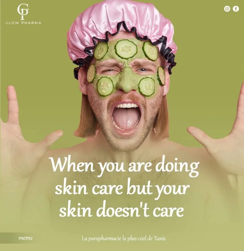 Publication Instagram Glow Pharma : Skin care meme