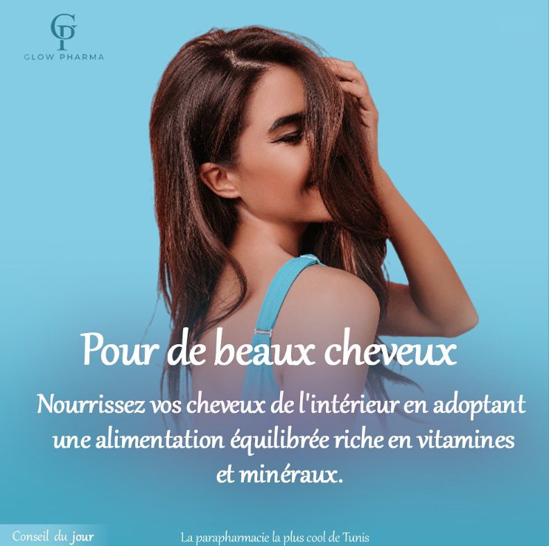 Pour de beaux cheveux : nourrissez vos cheveux de l'intérieur en adoptant une alimentation équilibrée riche en vitamines et minéraux.